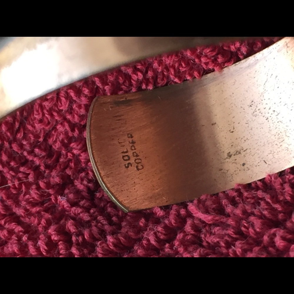 Solid Copper Vintage Cuff Bracelet - image 6